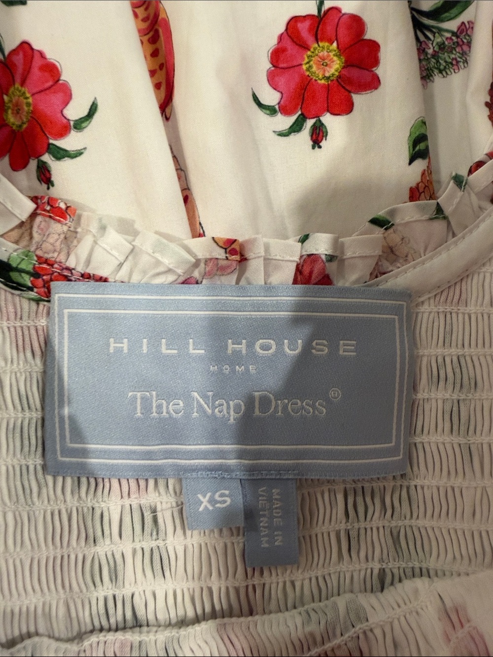 Hill House The White Floral Smocked Babydoll Dress - Picture 5 of 6